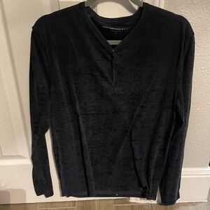 John Varvatos Black Henley